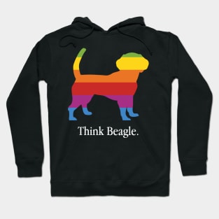 Think Beagle - Dog Lover Dogs Hoodie